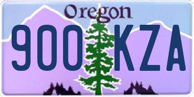 OR license plate 900KZA