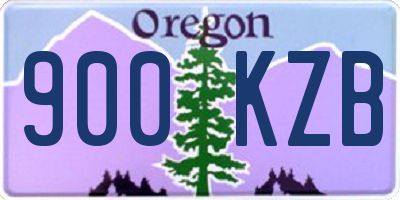 OR license plate 900KZB