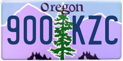 OR license plate 900KZC