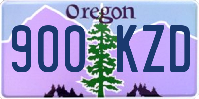 OR license plate 900KZD