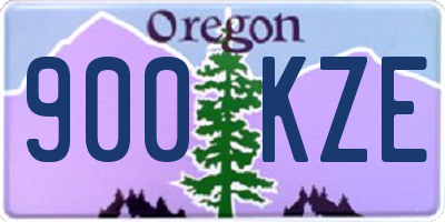 OR license plate 900KZE
