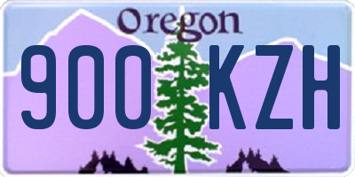 OR license plate 900KZH