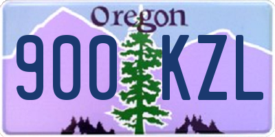 OR license plate 900KZL
