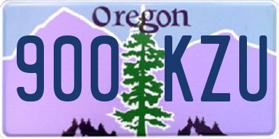 OR license plate 900KZU