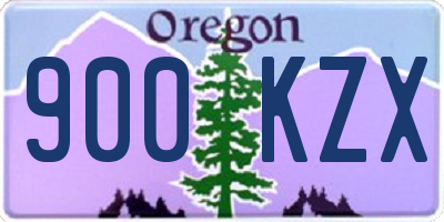 OR license plate 900KZX