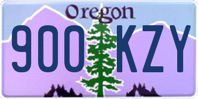 OR license plate 900KZY