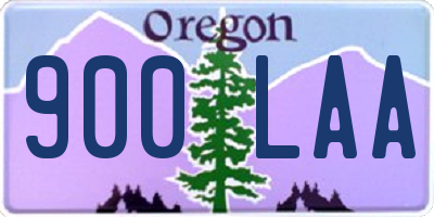 OR license plate 900LAA