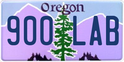 OR license plate 900LAB