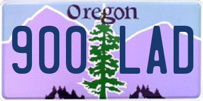 OR license plate 900LAD
