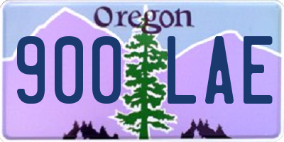 OR license plate 900LAE