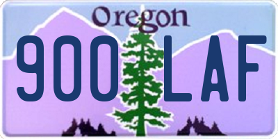 OR license plate 900LAF