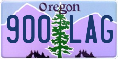 OR license plate 900LAG