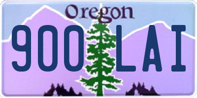 OR license plate 900LAI