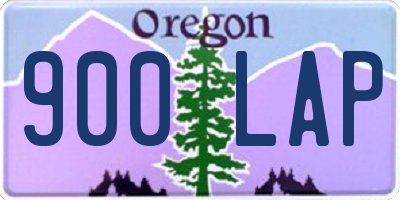 OR license plate 900LAP