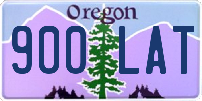 OR license plate 900LAT