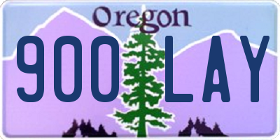 OR license plate 900LAY