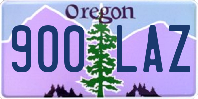 OR license plate 900LAZ