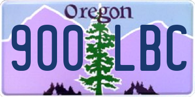 OR license plate 900LBC