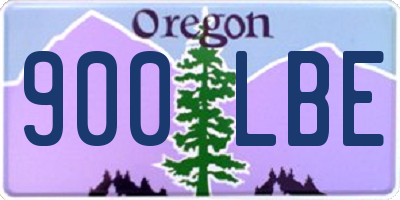 OR license plate 900LBE