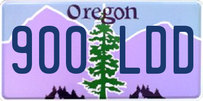 OR license plate 900LDD