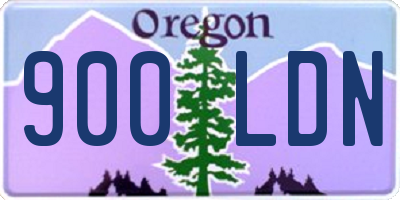 OR license plate 900LDN