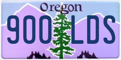 OR license plate 900LDS