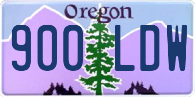 OR license plate 900LDW