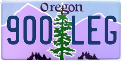 OR license plate 900LEG