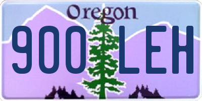 OR license plate 900LEH