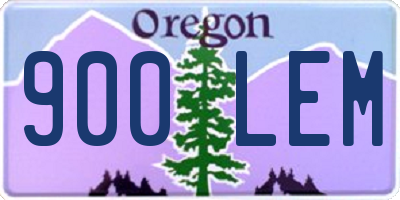 OR license plate 900LEM