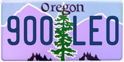 OR license plate 900LEO