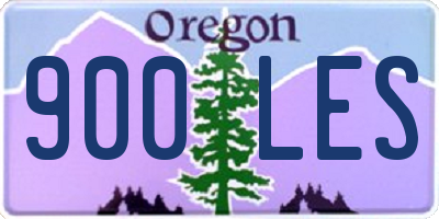 OR license plate 900LES