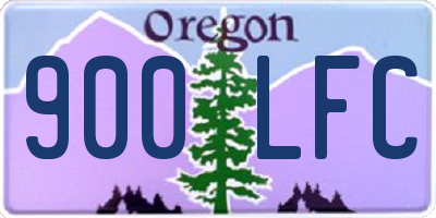 OR license plate 900LFC
