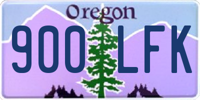 OR license plate 900LFK