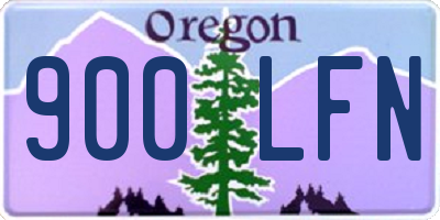 OR license plate 900LFN