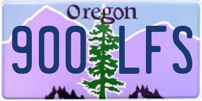 OR license plate 900LFS