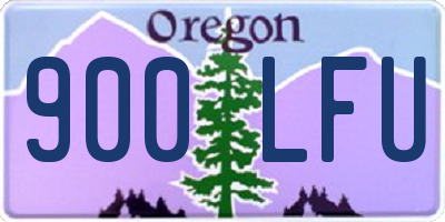OR license plate 900LFU