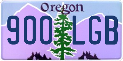 OR license plate 900LGB