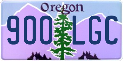 OR license plate 900LGC