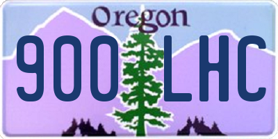 OR license plate 900LHC