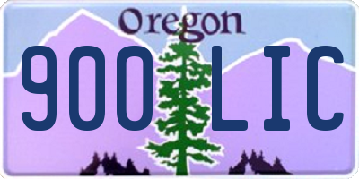 OR license plate 900LIC