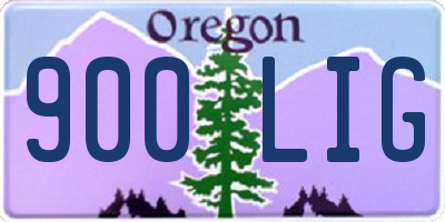 OR license plate 900LIG