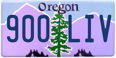 OR license plate 900LIV