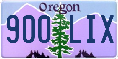 OR license plate 900LIX