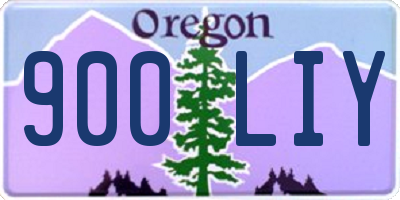 OR license plate 900LIY