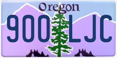 OR license plate 900LJC