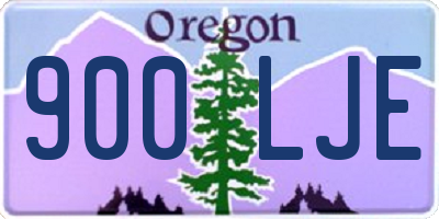 OR license plate 900LJE