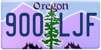 OR license plate 900LJF
