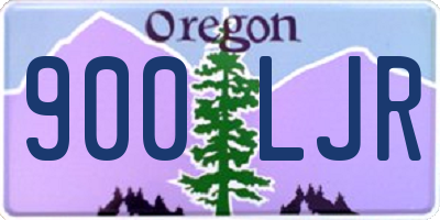 OR license plate 900LJR