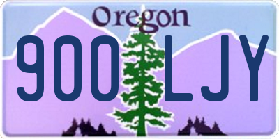 OR license plate 900LJY